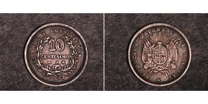 10 Centesimo Uruguay Silber 