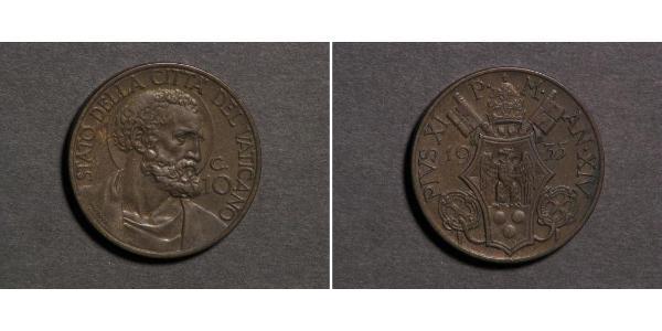 10 Centesimo Vatican (1926-)  