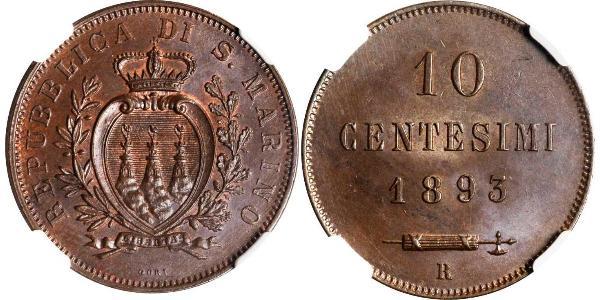 10 Centesimo San Marino 銅 