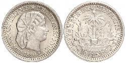 10 Centime Haïti Argent 