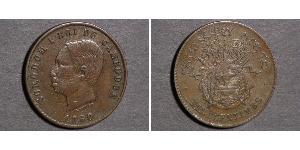 10 Centime Cambodge Bronze/Argent Norodom Ier (1834-1904)