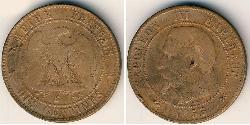 10 Centime Segundo Imperio francés (1852-1870) Bronce Napoleon III (1808-1873)