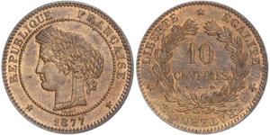 10 Centime Dritte Französische Republik (1870-1940)  Bronze 
