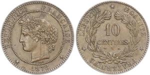 10 Centime Dritte Französische Republik (1870-1940)  Bronze 