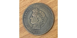 10 Centime Dritte Französische Republik (1870-1940)  Bronze 