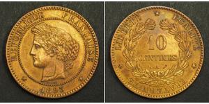 10 Centime Dritte Französische Republik (1870-1940)  Bronze 