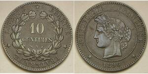 10 Centime Dritte Französische Republik (1870-1940)  Bronze 