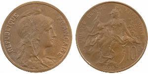 10 Centime Troisième République (1870-1940)  Bronze 