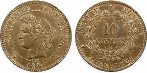 10 Centime Terza Repubblica francese (1870-1940)  Bronzo 