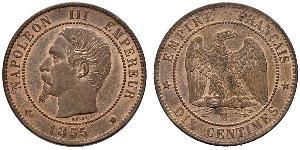 10 Centime Segundo Imperio francés (1852-1870) Cobre Napoleon III (1808-1873)