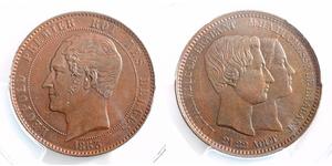 10 Centime Belgium Copper 