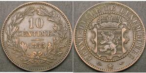 10 Centime Luxembourg Copper 