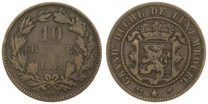 10 Centime Luxembourg Copper 