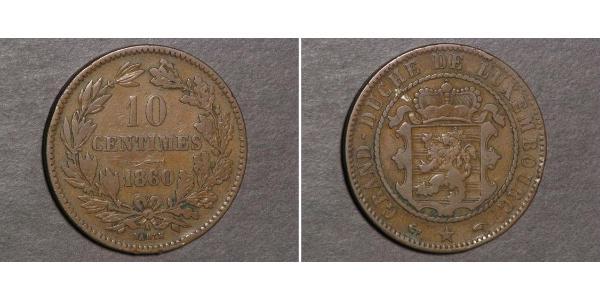 10 Centime Luxembourg Copper 
