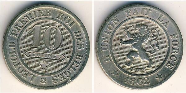 10 Centime Belgium Copper/Nickel 