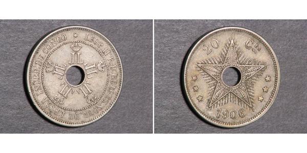 10 Centime Congo belge (1908 - 1960) Cuivre 