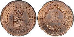 10 Centime Luxembourg (pays) Cuivre 