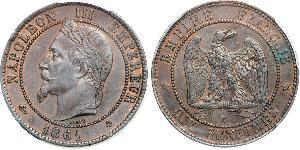 10 Centime Second Empire (1852-1870) Cuivre Napoleon III (1808-1873)