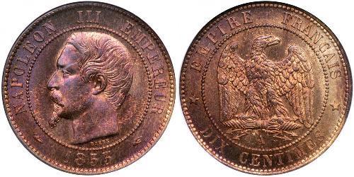 10 Centime Second Empire (1852-1870) Cuivre Napoleon III (1808-1873)