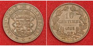 10 Centime Luxemburg Kupfer 