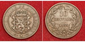 10 Centime Luxemburg Kupfer 