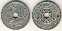 10 Centime Belgien Kupfer/Nickel 