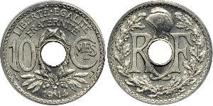 10 Centime Vichy France (1940-1944) / Dritte Französische Republik (1870-1940)  Kupfer/Nickel 