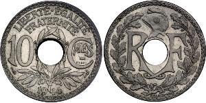 10 Centime Vichy France (1940-1944) / Dritte Französische Republik (1870-1940)  Kupfer/Nickel 