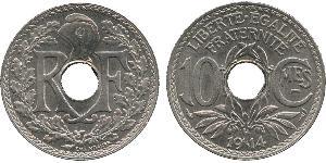 10 Centime Vichy France (1940-1944) / Dritte Französische Republik (1870-1940)  Kupfer/Nickel 