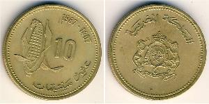 10 Centime Marocco Ottone 