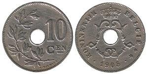 10 Centime Belgio Rame/Nichel 