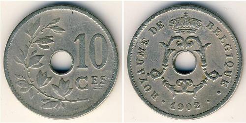 10 Centime Belgio Rame/Nichel 