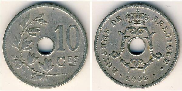 10 Centime Belgio Rame/Nichel 