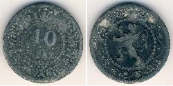 10 Centime Belgio Zinco 