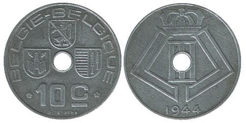 10 Centime Belgien Zink 