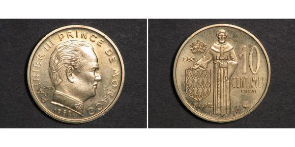 10 Centime Monaco  兰尼埃三世