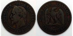 10 Centime Secondo Impero francese (1852-1870)  Napoleone III (1808-1873)