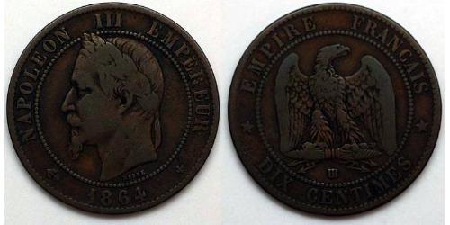 10 Centime Segundo Imperio francés (1852-1870)  Napoleon III (1808-1873)