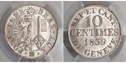 10 Centime 瑞士 銀 