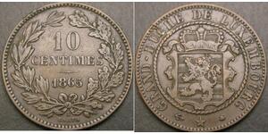 10 Centime 卢森堡 銅 