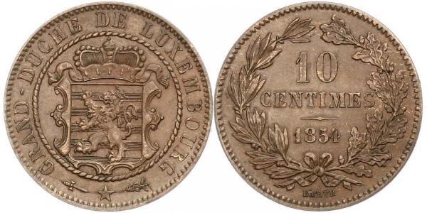10 Centime 卢森堡 銅 