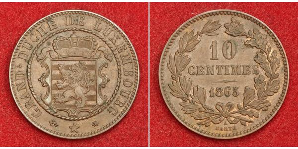 10 Centime 卢森堡 銅 
