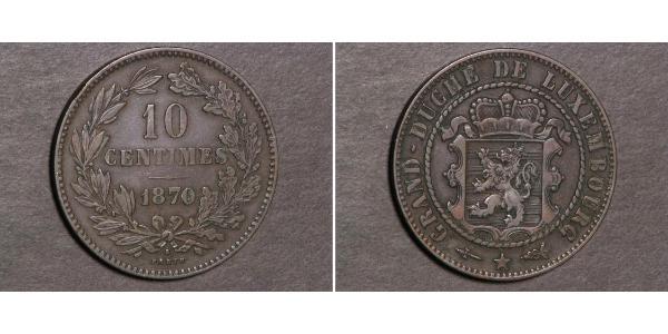 10 Centime 卢森堡 銅 
