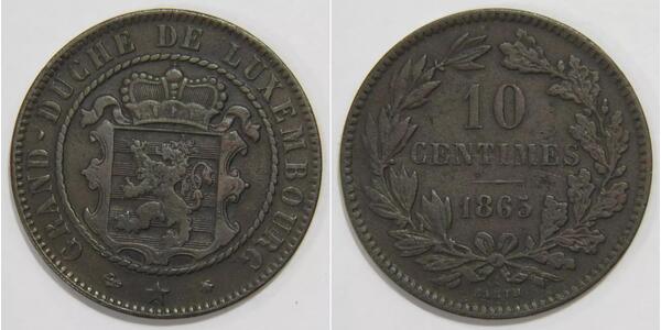 10 Centime 卢森堡 銅 