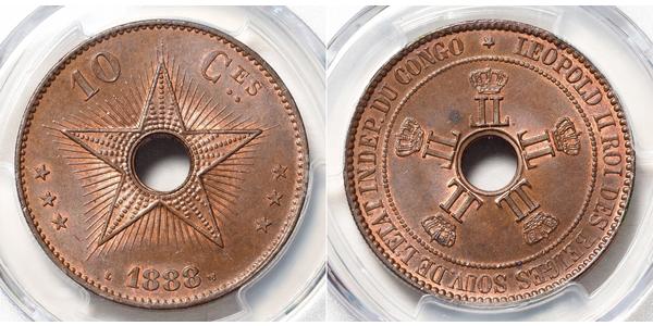 10 Centime 比屬剛果 (1908 - 1960) 銅 