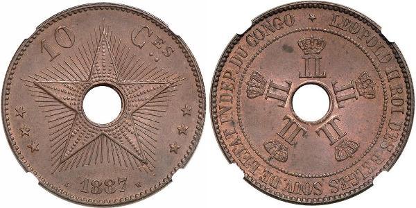10 Centime 比屬剛果 (1908 - 1960) 銅 