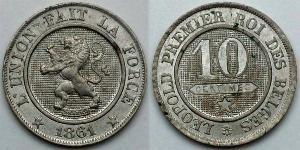 10 Centime 比利时 銅/镍 