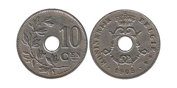 10 Centime 比利时 銅/镍 