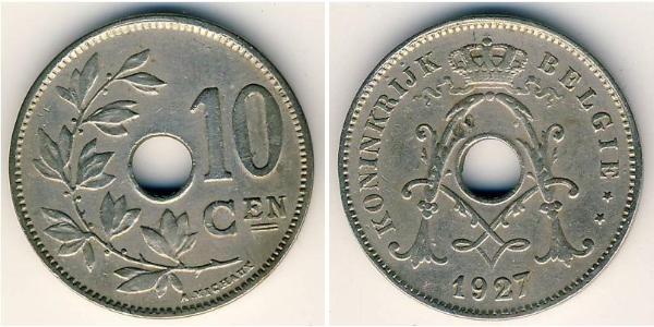 10 Centime 比利时 銅/镍 