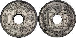 10 Centime 法兰西第三共和国 (1870 - 1940) / 維希法國 (1940 - 1944) 镍/銅 